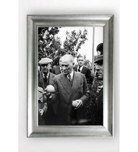 Gümüş Çerçeveli Atatürk Tablo a533