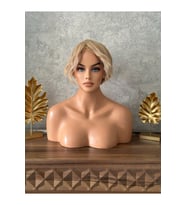 PerukAvm Küllü sarı kısa 1.kalite unisex peruk