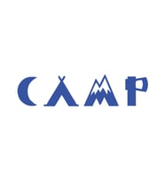 Camp Kamp Sticker17x17 Cm Mavi