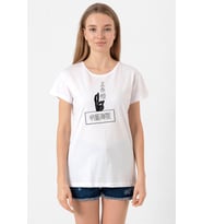 Jujutsu Kaisen Anime Gojo Satoru Beyaz Kadın Bisikletyaka Tshirt