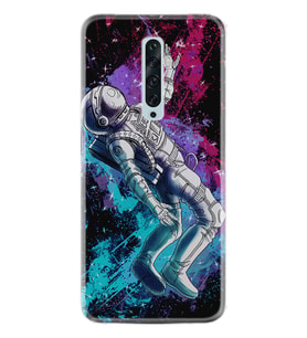 Oppo Reno 2Z 4 Lite 4 Pro 5 6 7 A31 Kılıf Desemli Silikon Astronot Signs 1753