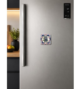 Magnet Kemer Kaplumbağa Desenli Dekoratif Buzdolabı Magneti 7x7 cm