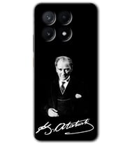 Poco x6 Pro Kılıf HD Desen Baskılı Kılıf - Atatürk İmza