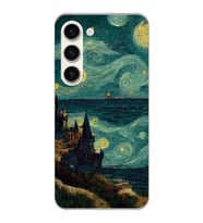 Samsung Galaxy S23 Uyumlu Van Gogh Tasarımlı Şeffaf Telefon Kılıfı