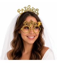 Bride To Be Gold Taç ve Parti Gözlüğü Seti