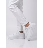 Cool Siyah Bağcıklı Kalın Tabanlı Unisex Yürüyüş ve Spor Ayakkabı Sneaker Pekin Kısa