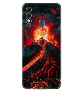 Tecno Spark 8T Kılıf Silikon Desen Özel Seri Yanardağ 1611
