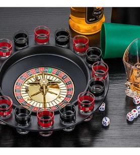 Rulet Oyunu 16 Shot Bardaklı Masa Oyunu