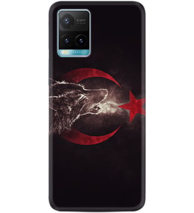 Vivo Y11S Y21S Y20 Y20S Y70 Kılıf Desemli Silikon Kurt ve Ay Yıldız 1403
