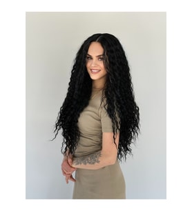 Tül Peruk Siyah Afro Vip Model
