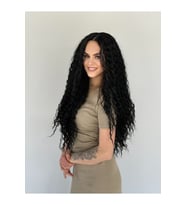 Tül Peruk Siyah Afro Vip Model
