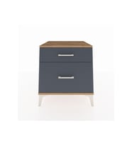 Kronos Komodin 2 Çekmeceli 60x59x64 Çam-Antrasit
