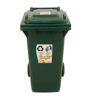 Sağlam Plastik Çöp ve Atık Konteyneri 120 Lt Tekerlekli Eko