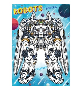 Robots Stickerlı Boyama Kitabı Stand