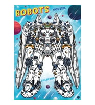 Robots Stickerlı Boyama Kitabı Stand