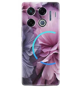 Infinix GT 20 Pro Kılıf Boutique Baskılı Resimli Çiçek Mor Pcode -028