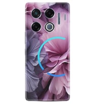 Infinix GT 20 Pro Kılıf Boutique Baskılı Resimli Çiçek Mor Pcode -028