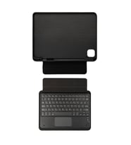 iPad Pro 12.9 2022 M2 Border Keyboard Bluetooh Bağlantılı Standlı Klavyeli Tablet Kılıfı (Siyah)