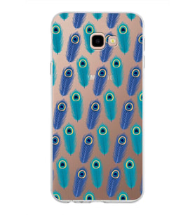 PrintiFy Samsung Galaxy J4 Plus ile Uyumlu 1mm Slim Fit Nazar Boncuğu 4 Baskılı Şeffaf  Kılıf