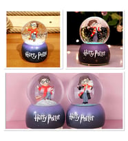 Harry Potter İçi Dönmeli Üflemeli Işıklı Müzikli Kar Küresi Büyük Boy Alk3115
