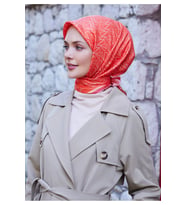 Belli % 100 Twill İpek Eşarp 4060DM 80