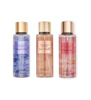 Victoria's Secret Üçlü Set Vücut Spreyi: Bare Vanilla, Midnight Bloom, Temptation 250 ml Her Cinsiyete Uygun