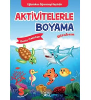 Aktivitelerle Boyama Kitabım - Deniz Canlıları