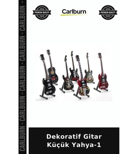 Özel Üretim Hediyelik Müzik Temalı Oda Süsü Dekoratif Gitar Küçük Yahya-1