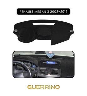 RENAULT Megan 3 (2008-2015)TORPİDO KORUMA HALISI SİYAH KENAR