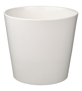Toprak Saksı, Beyaz, 32 cm, İç Mekan