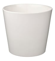 Toprak Saksı, Beyaz, 32 cm, İç Mekan
