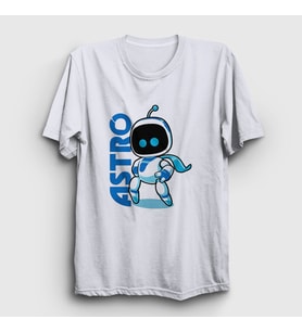 Presmono Unisex Beyaz Oyun Kaptan Astro Bot T-Shirt 555348tt
