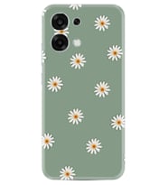 Oppo A6 Pro Kılıf Boutique Baskılı Resimli Yeşil Papatyalar Pcode -041