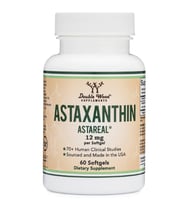 Double Wood Astaxanthin 12mg 60 Softgel (ÖSG ÖZEL SPORCU GIDALARI) Max Strength (Only Patented Astaxanthin (Astrareal).51.
