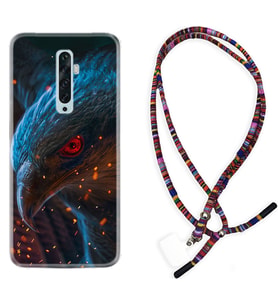 Oppo Reno 2Z 4 Lite 4 Pro 5 6 7 A31 Kılıf Boyun Asklı Rasta Silikon Şahin 1756