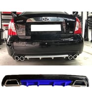 Hyundai Accent Era Mavi Difüzör Çiftli Kare Egzoz Görünümlü D Tip Difizör 2006 - 2009