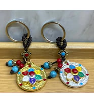 Metal Lotus Tılsımlı Şans Anahtarlık Alk4460