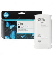 HP 738 498N4A Siyah 130ml Orijinal DesignJet Mürekkep Kartuşu