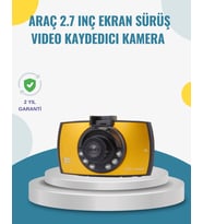 Mey İthalat® Araç İçi Hd Dvr Kamera G Sensor Hareket Algılama Özellikli