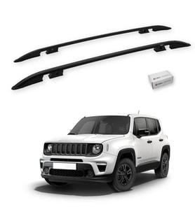Turtle Jeep Renegade (Bu) 2015-2025 Tavan Çıtası Crown Siyah