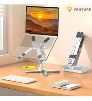 Venture VNT-8001 360° Her Yöne Ayarlanabilir 15.6" Alüminyum Portatif Notebook Stantı