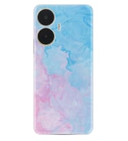 Realme C55 Kılıf Resimli Desenli Baskılı Silikon Pink Blue Abstract 1385