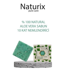 Natural Aloe Vera Sabun Kuru Ciltler İçin Nemlendirici Akne Kurutucu 125Gr