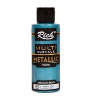 Rich Multi Surface Metalik Akrilik Boya Turkuaz 120ml