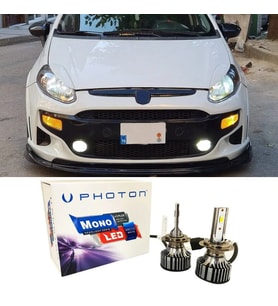 Fiat Panda Led Xenon Uzun + Kısa Far Ampulü H4 Mono Yeni Seri Beyaz