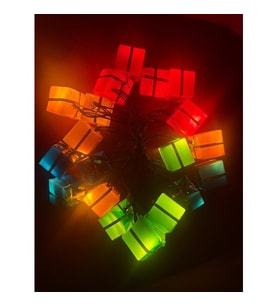 4 Metre 20 Led Pilli 2 Kademeli Hediye Kutusu Led Işık