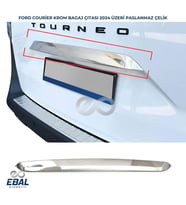 Ford Tourneo Courier Krom Bagaj Çıtası 2024 Üzeri Paslanmaz Çelik (Gümüş)