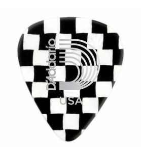 Planet Waves 1CCB6-10 Selüloit Pena Checkerboard Heavy (10'lu Paket)  Damalı Desen - Sert - Ska Tarzı