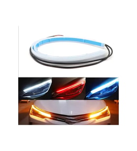 Selamlamalı Açılış Animasyonlu Far Kaşı Beyaz Audi Stil Kayar Sinyal