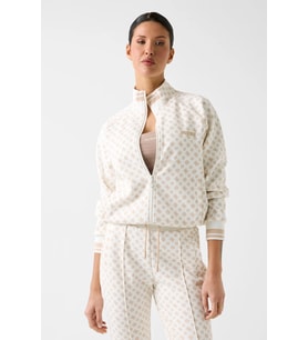 Guess Aggie Tam Fermuarlı Kadın Krem Eşofman Üstü V5YQ03KB212-P0OR